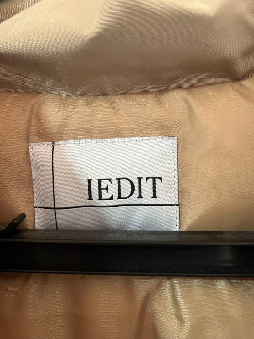 IEDIT 撥水（はっすい）素材がうれしい！すっきりロング丈ダウンコート L