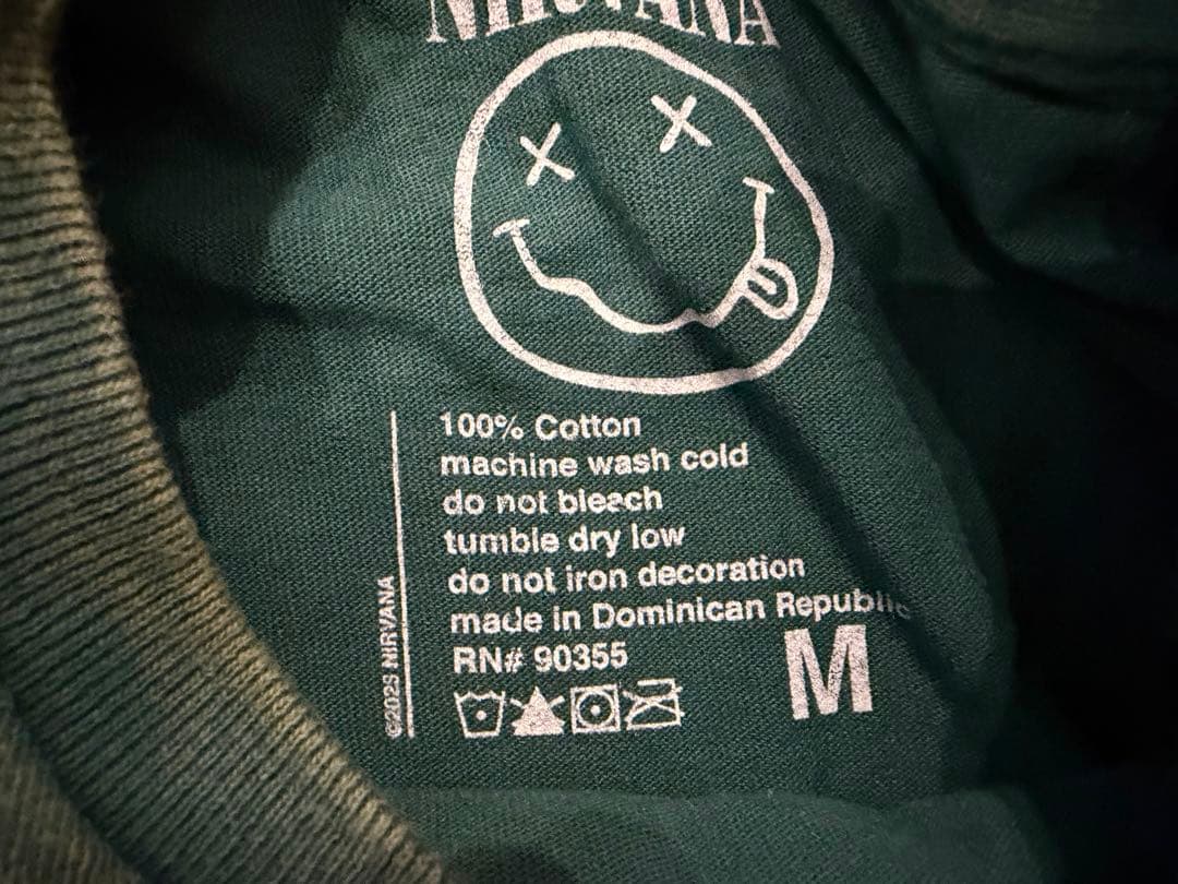 NIRVANA グラフィック Tシャツ ダークグレー