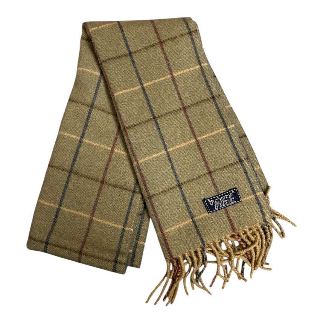 【極美品】バーバリー BURBERRY　カシミヤ 100% チェック柄