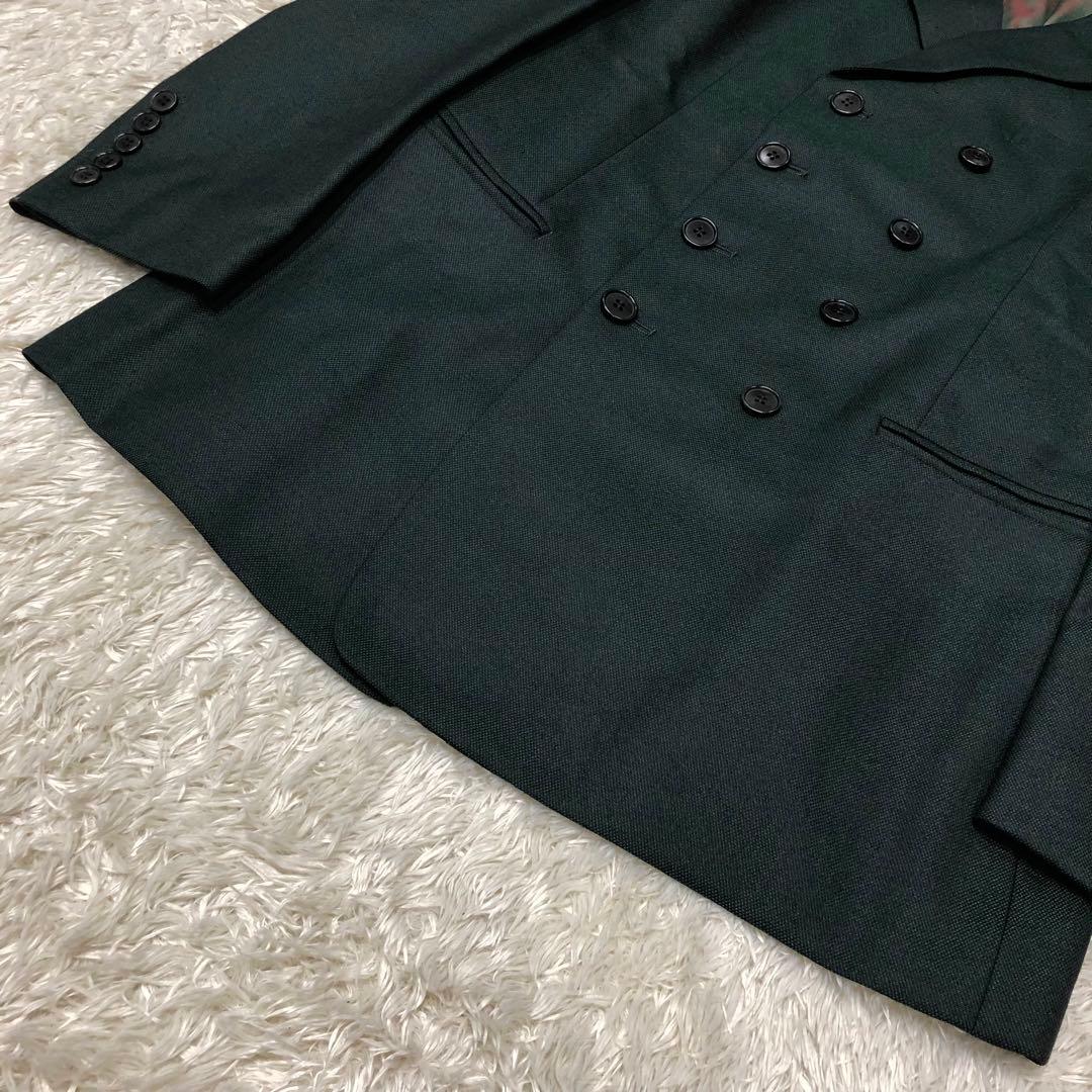 極美品✨ポールスミス ダブル スーツ セットアップ　グリーン 極艶◎ Mサイズ