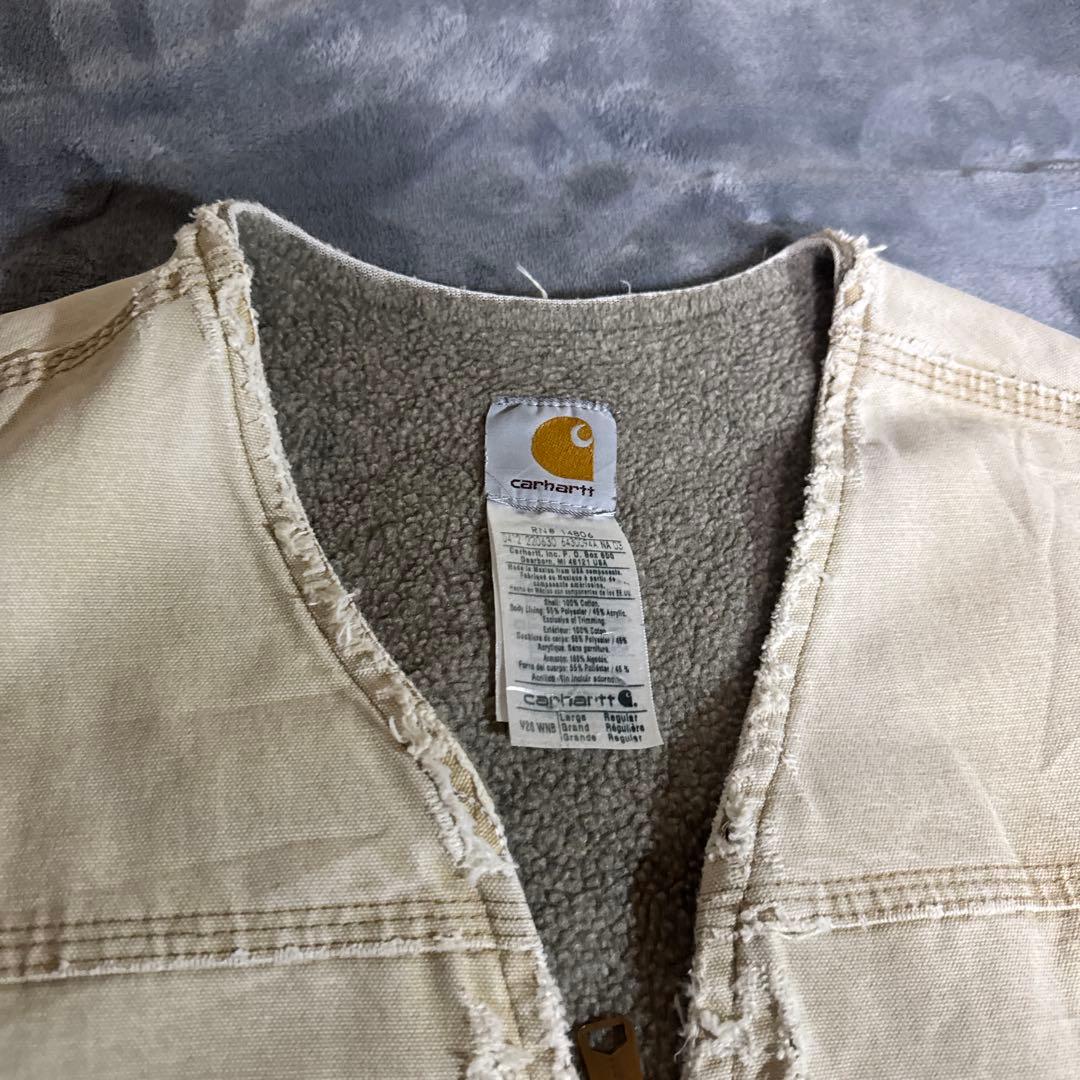 00’s Carhartt カーハート ベスト ボロ　雰囲気