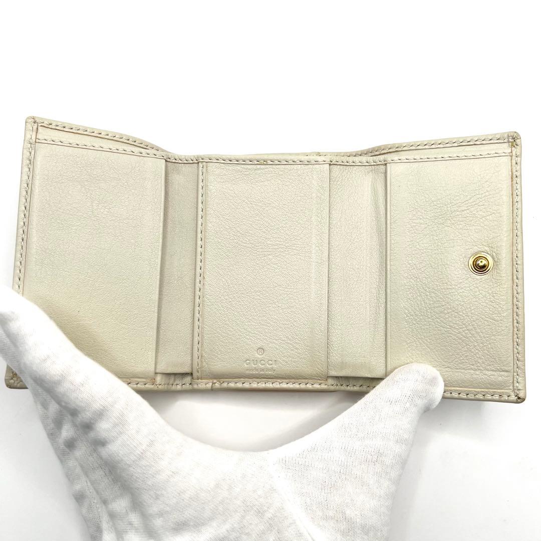 現行✨グッチ GUCCI ダイアナ バンブー GGマーモント 三つ折り財布