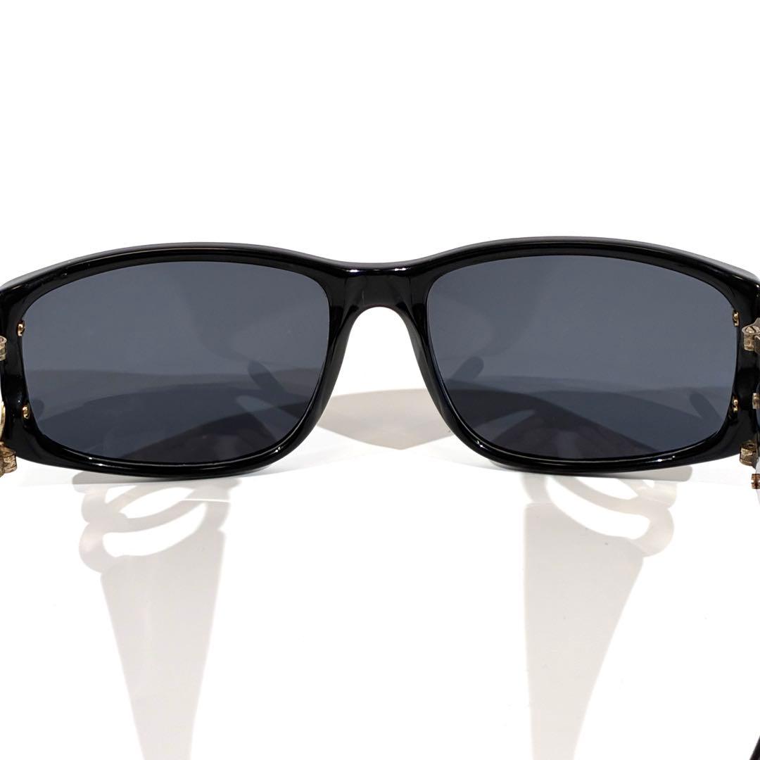 CHANEL シャネル サングラス ココマーク ゴールド金具 ブラックフレーム