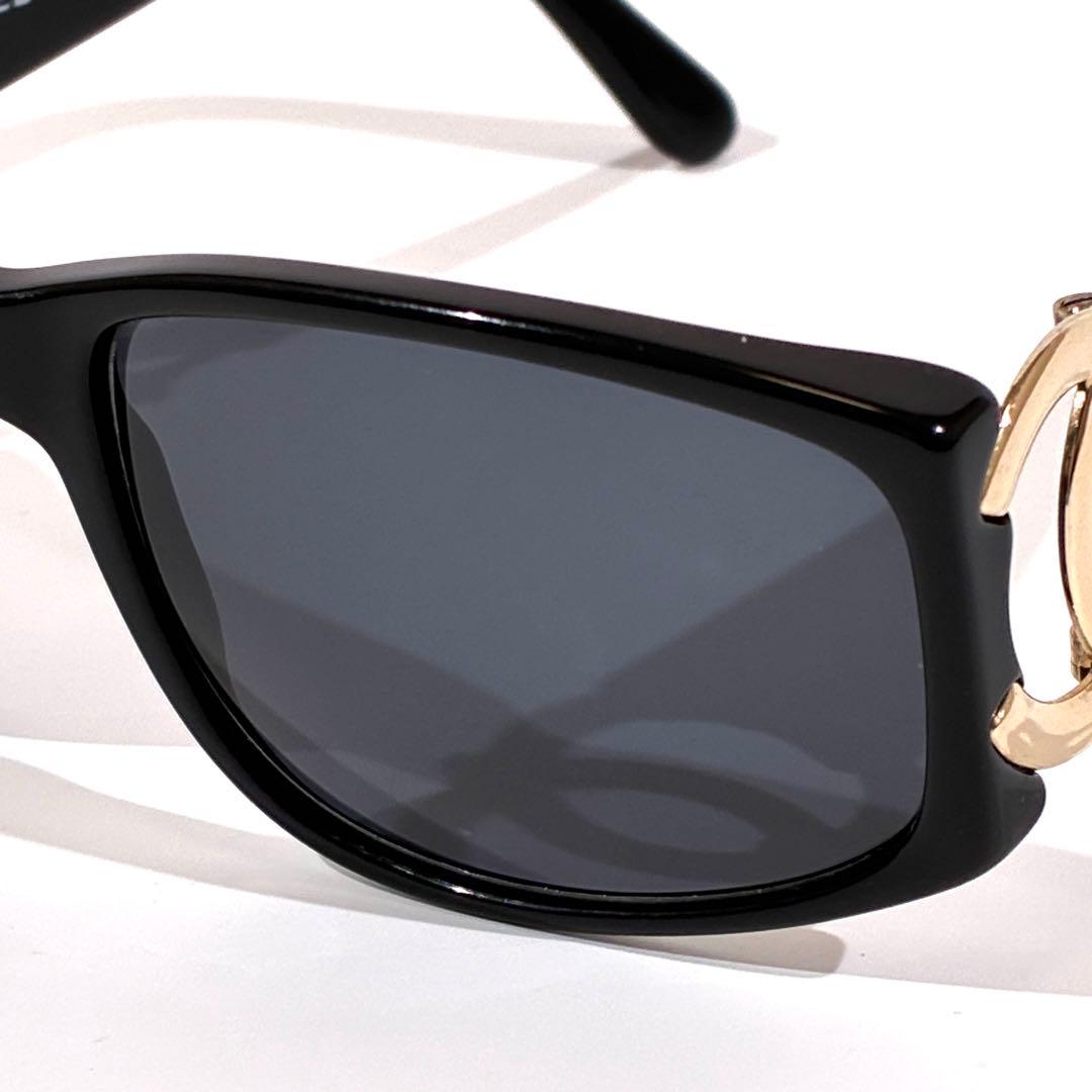 CHANEL シャネル サングラス ココマーク ゴールド金具 ブラックフレーム
