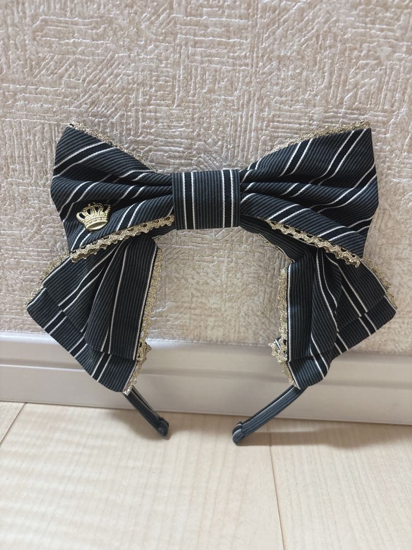 アンジェリックプリティ British Stripeワンピース クロ