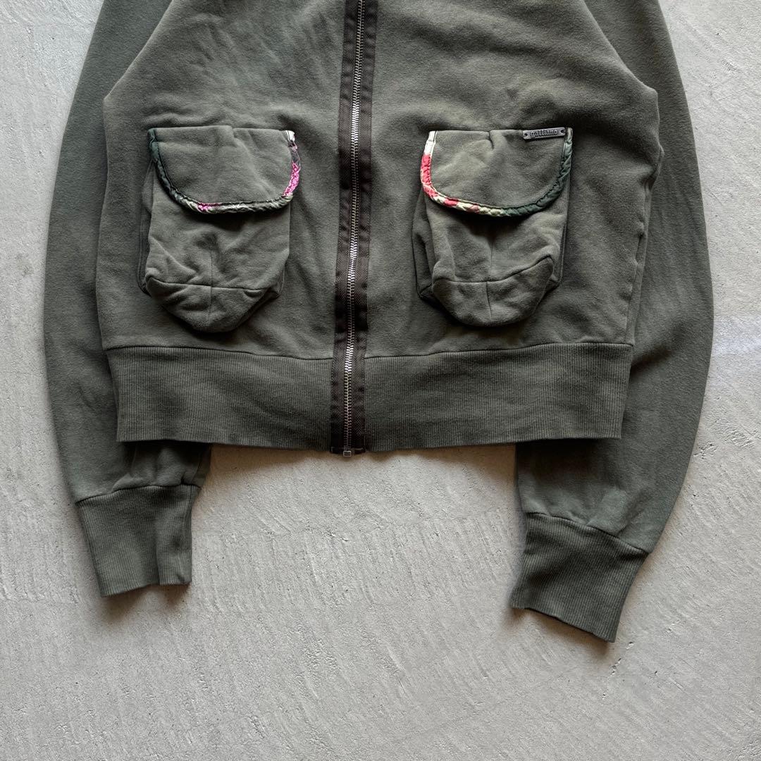 ジャケット・アウター john galliano khaki zip pochette jacket