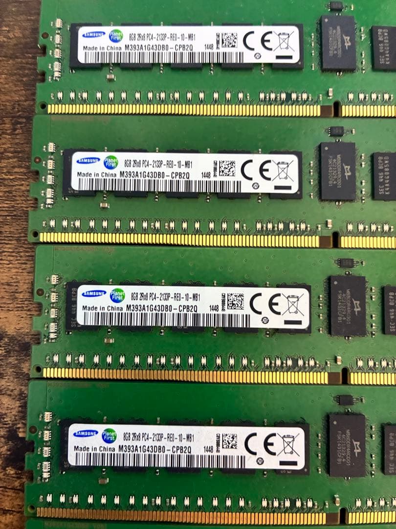 Samsung ECC DDR4 8GB×8 64GB サーバー用