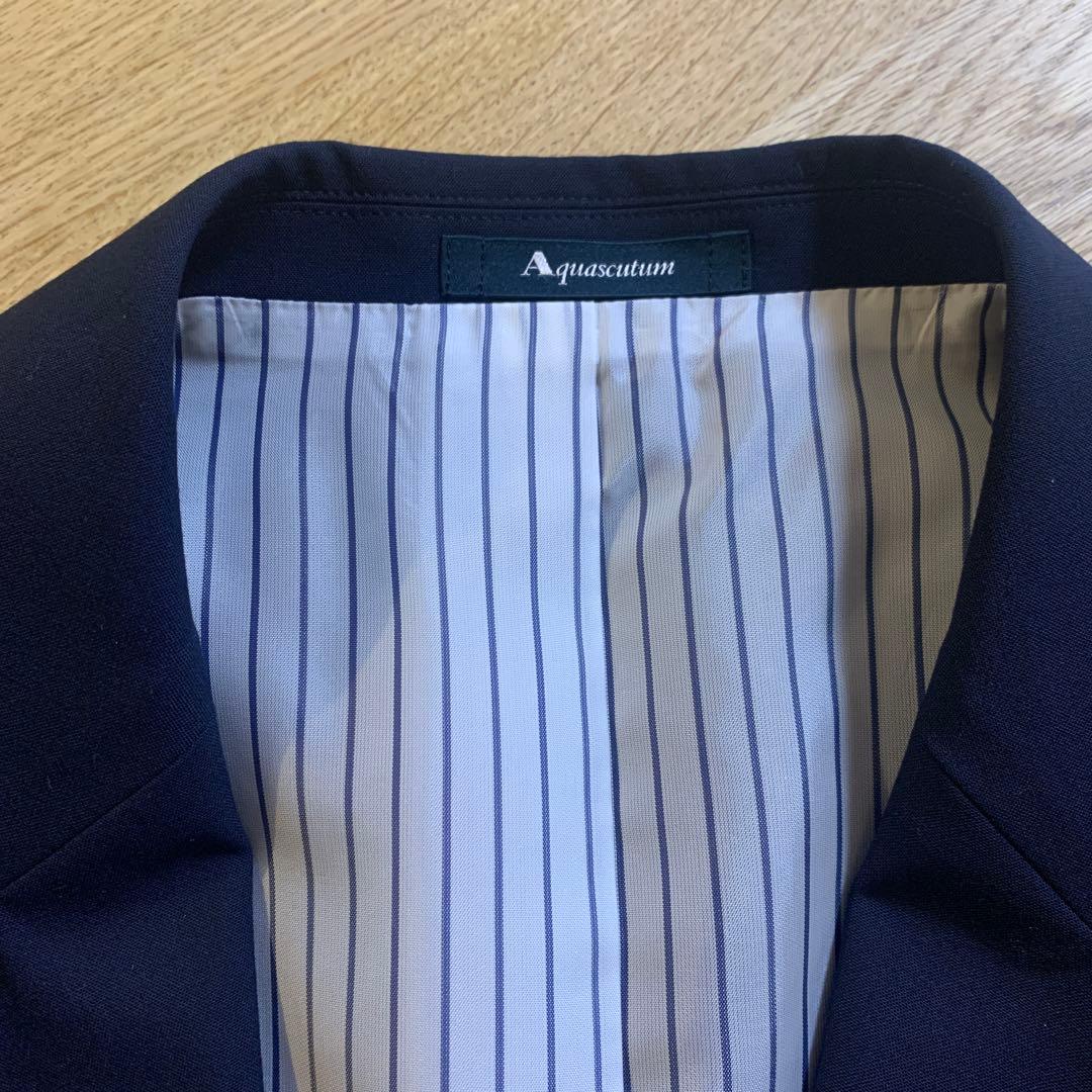 Aquascutum ネイビー テーラードジャケット　紺ブレ、ダブル
