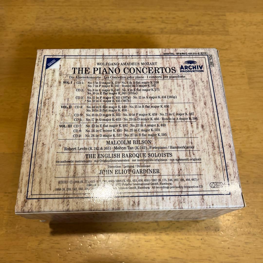 モーツァルト THE PIANO CONCERTOS 全3巻 CD