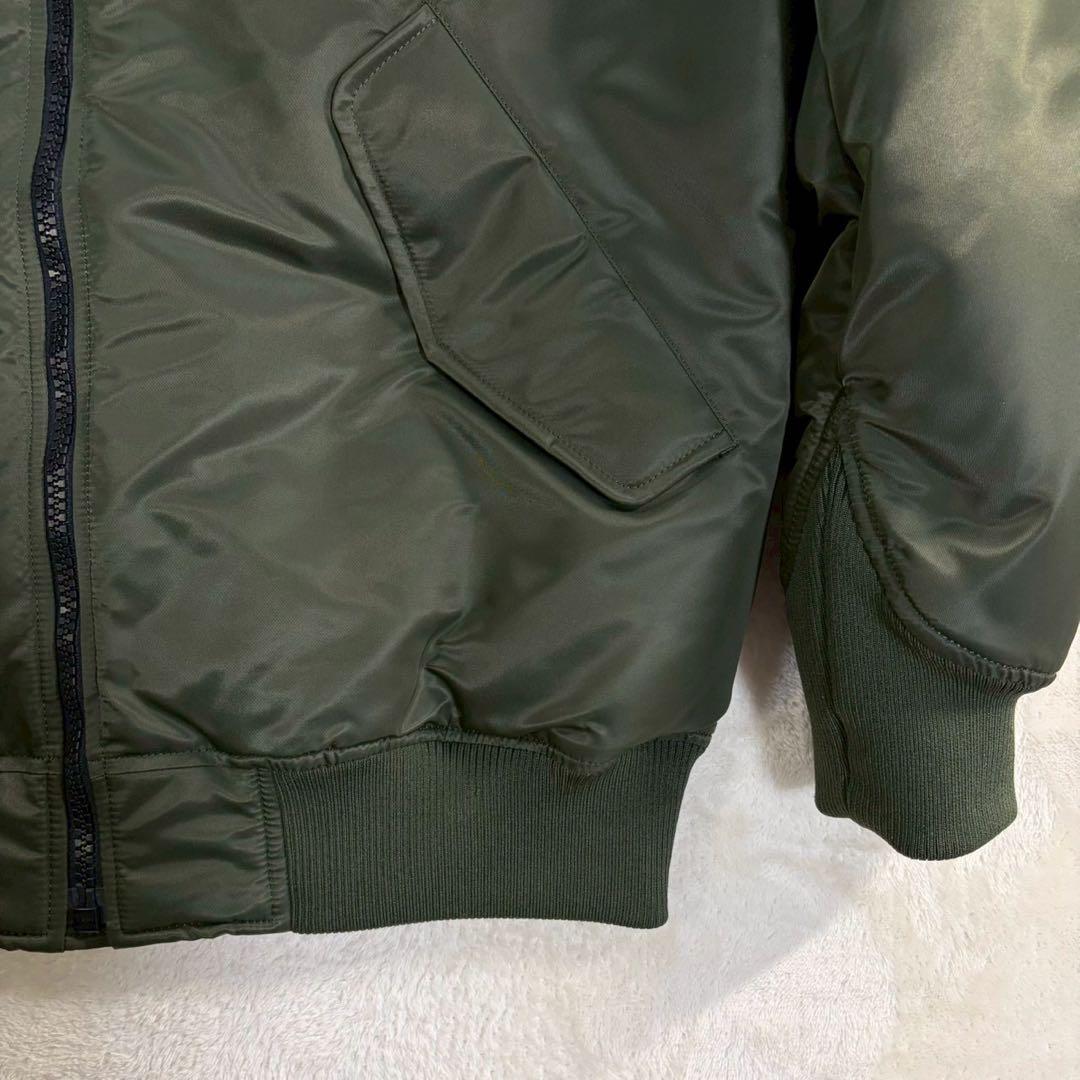 【美品】ユニクロ +J ダウンオーバーサイズリブブルゾン ダークグリーン M