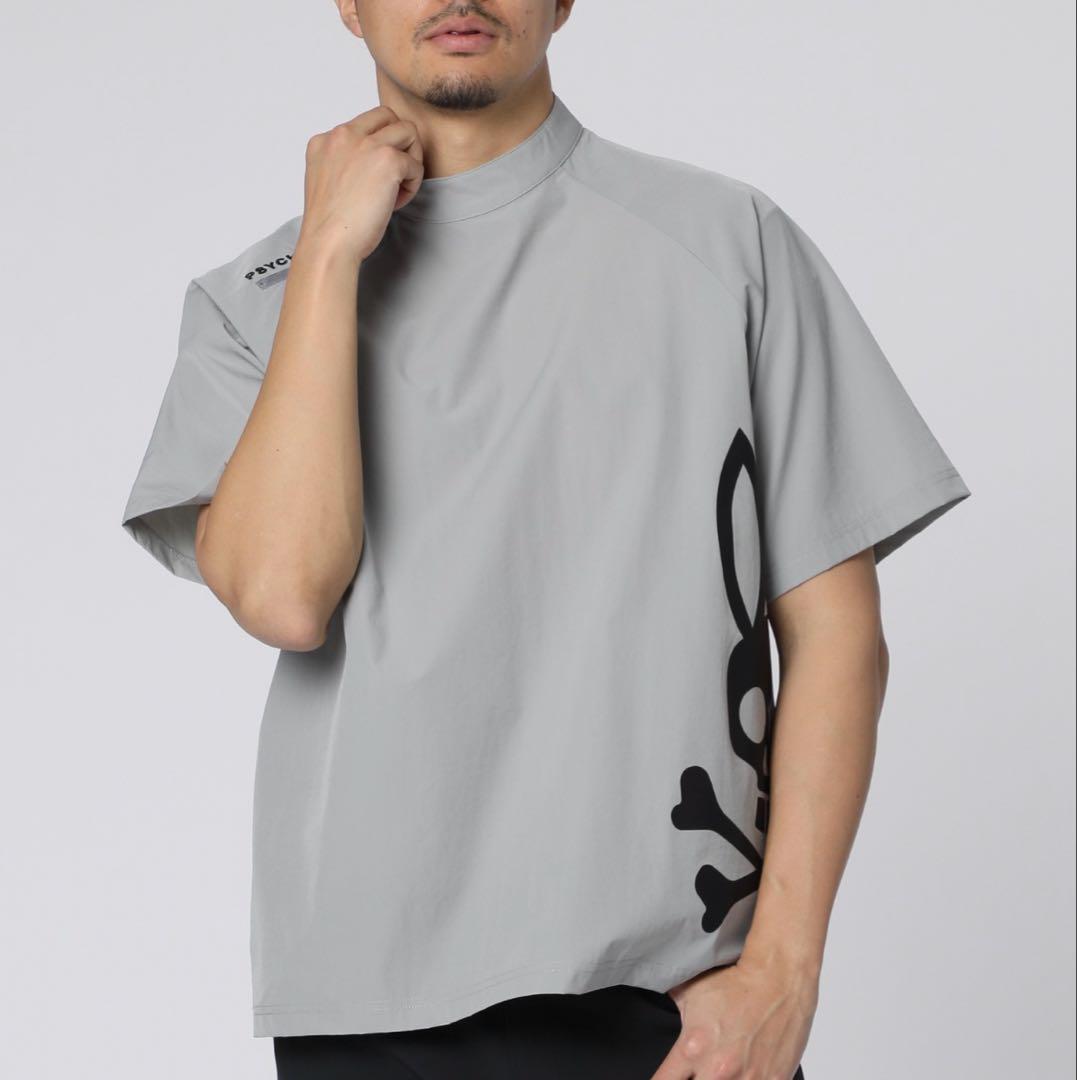 PSYCHO BUNNY GOLF BIG BUNNYロゴ モックネックTシャツ
