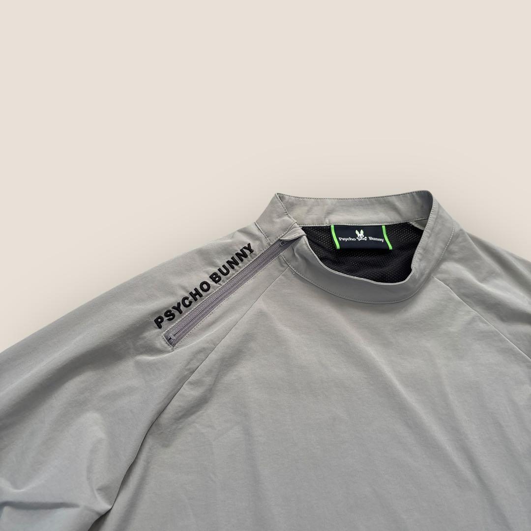 PSYCHO BUNNY GOLF BIG BUNNYロゴ モックネックTシャツ