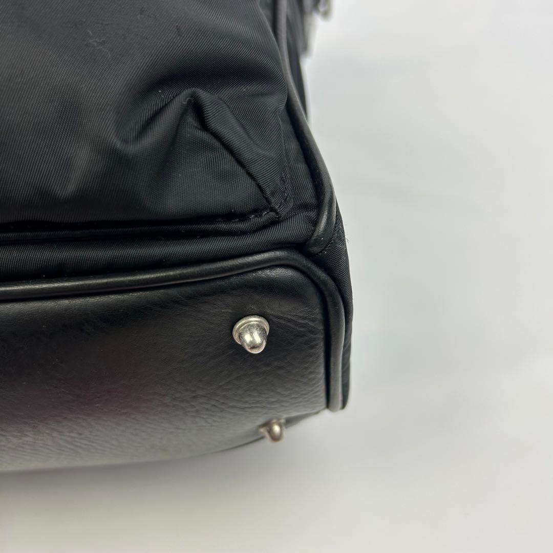 【美品】フェリージ　ビジネスバッグ　2way ボストンバッグ　レザー　ナイロン
