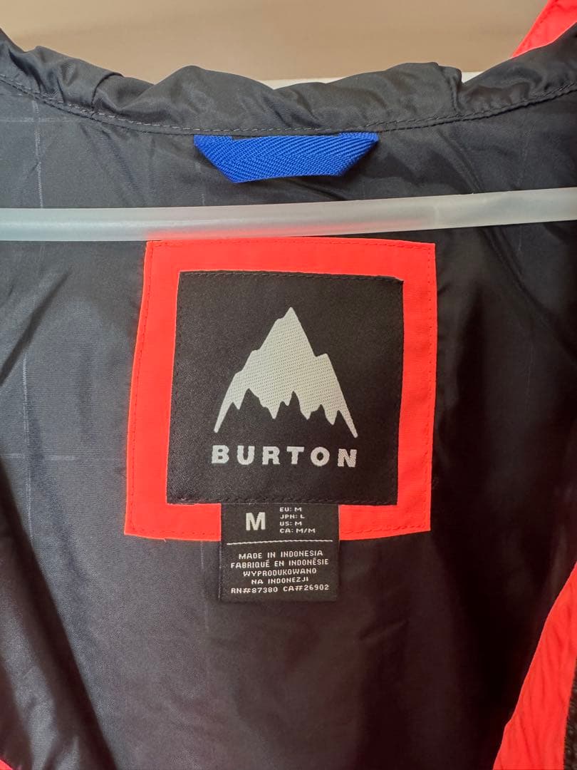 新品 未使用BURTON バートン スノージャケットTETRAORNGE
