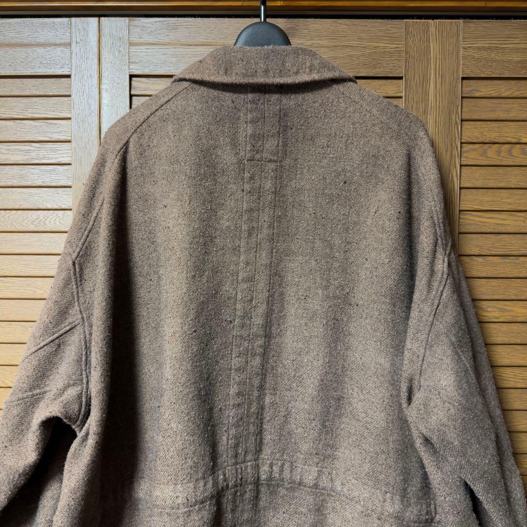 ANCELLM／24AW／ピリングシャツジャケット／ブラウン／2