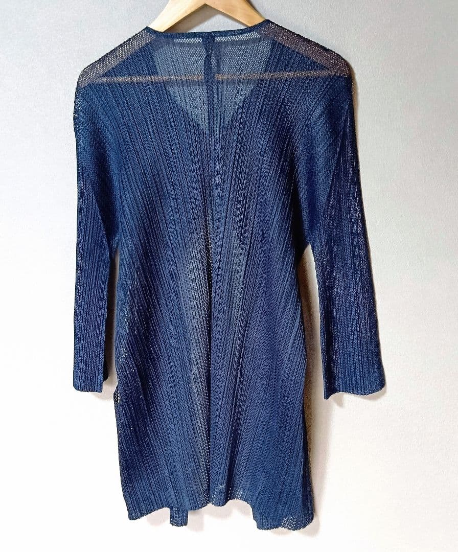 美品✳️PLEATS PLEASE 七分丈カーディガン ブラウス イッセイミヤケ