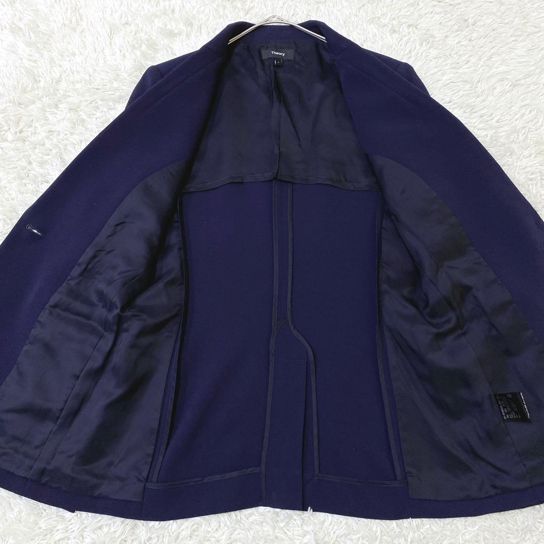 【極美品 近年】Theory テーラードジャケット 背抜き 薄手 日本製 2 M
