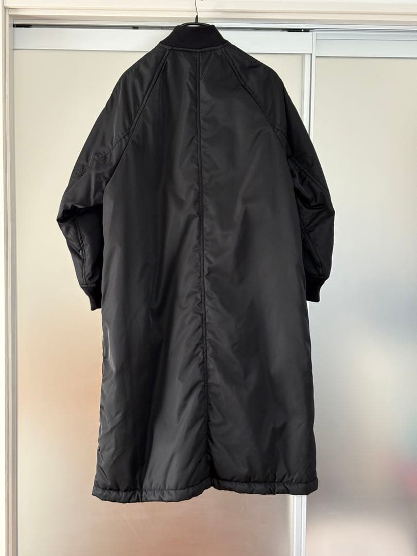 24AW TICCA/ティッカ ロングMA-1 BLACK