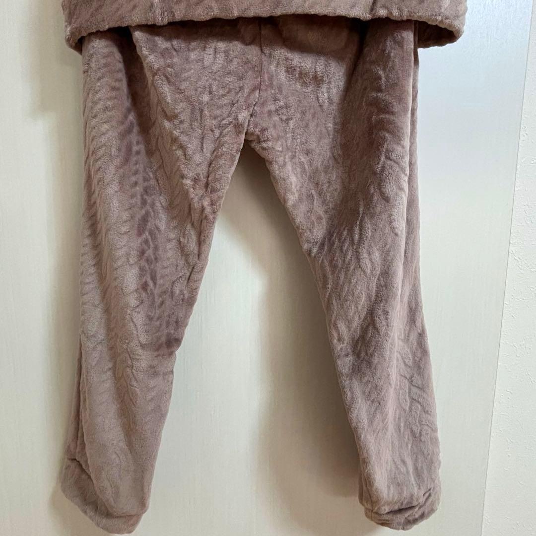 【新品】ナルエー ムーンタン パジャマ［M〜L］モコモコ ブラウン 茶 秋冬
