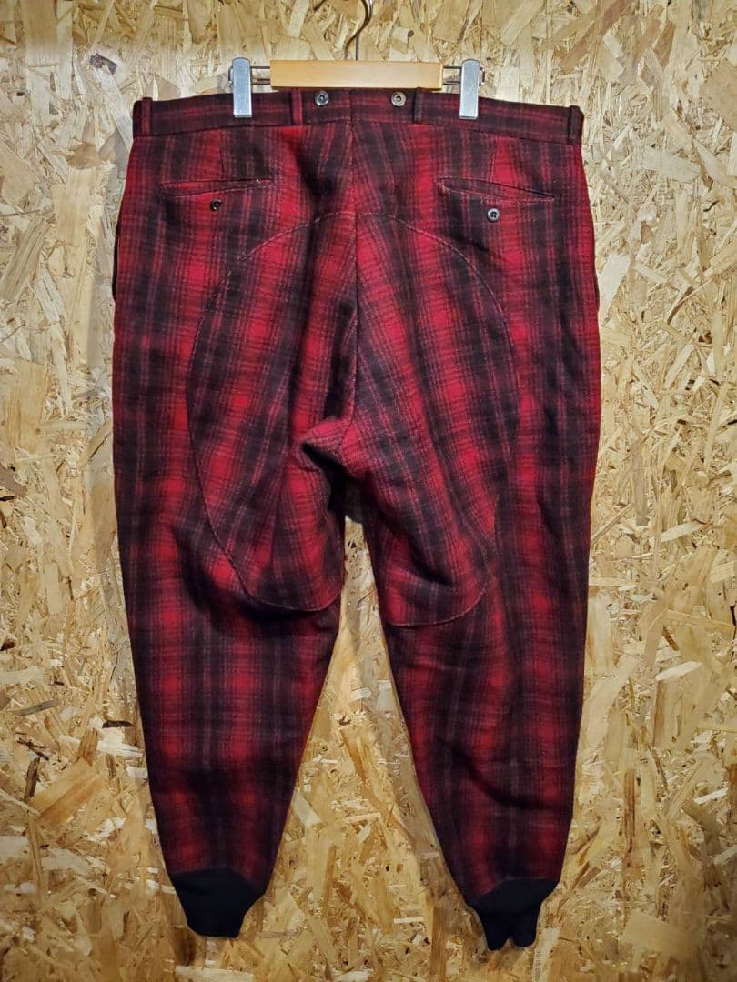 70年代 Woolrich ウールリッチ ウール チェックパンツ ハンティング