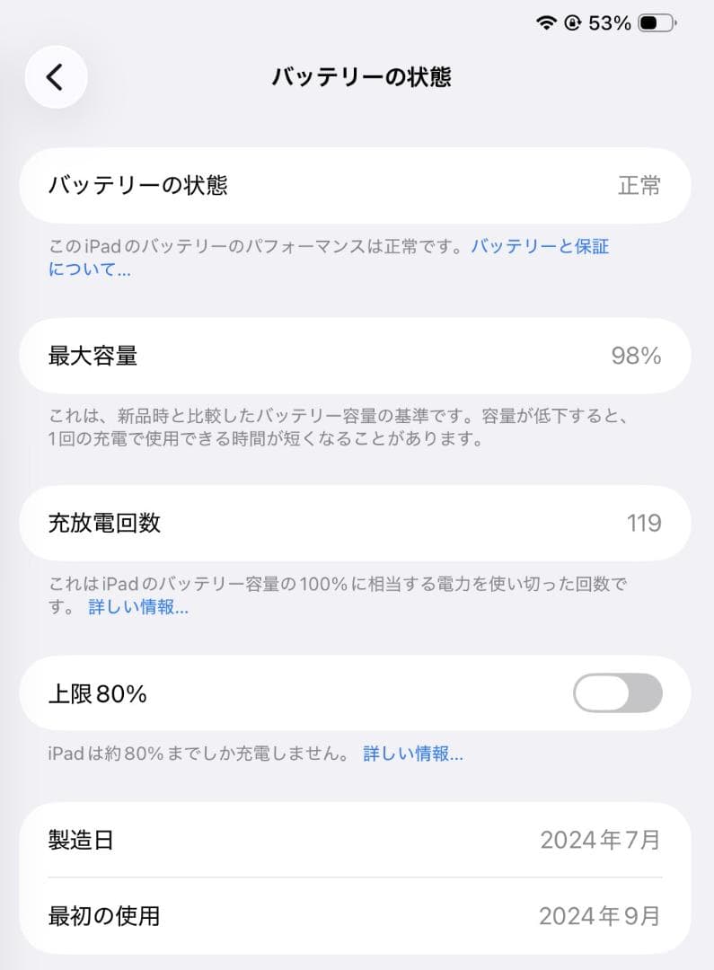 【美品】iPad Pro11インチ M4 256GBスペースグレー Wi-Fi