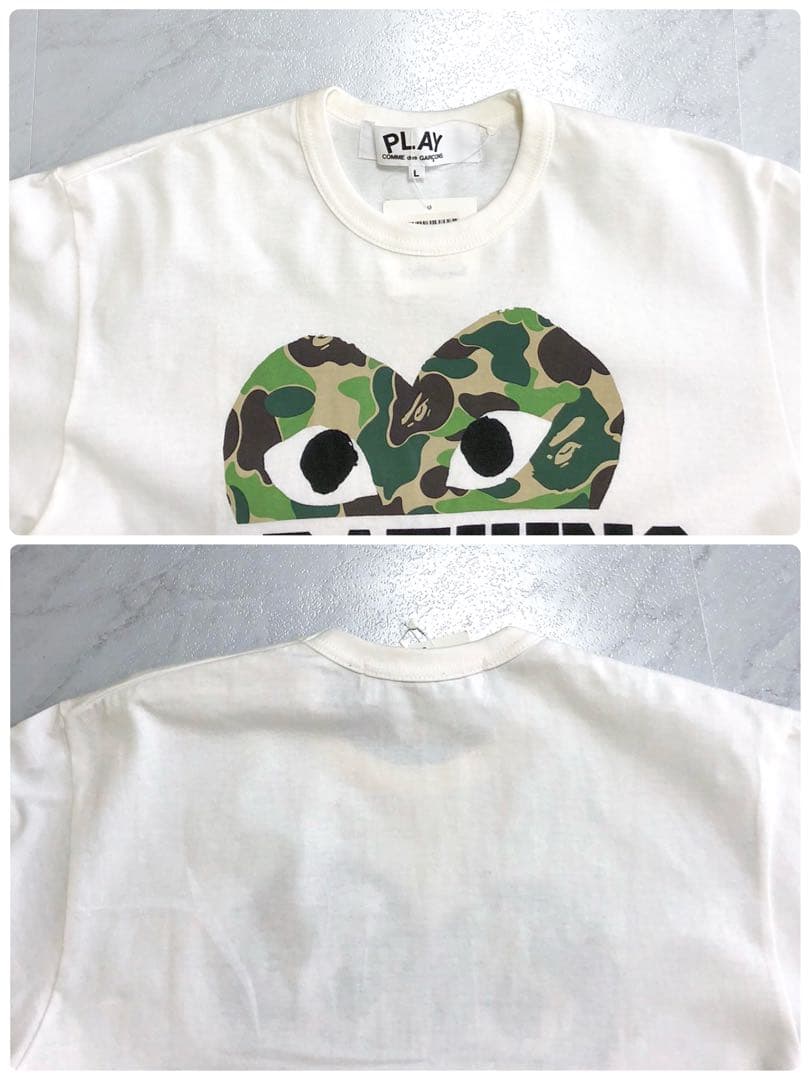 【タグ付き 新品】APE BAPE KAWS play garcons Tシャツ
