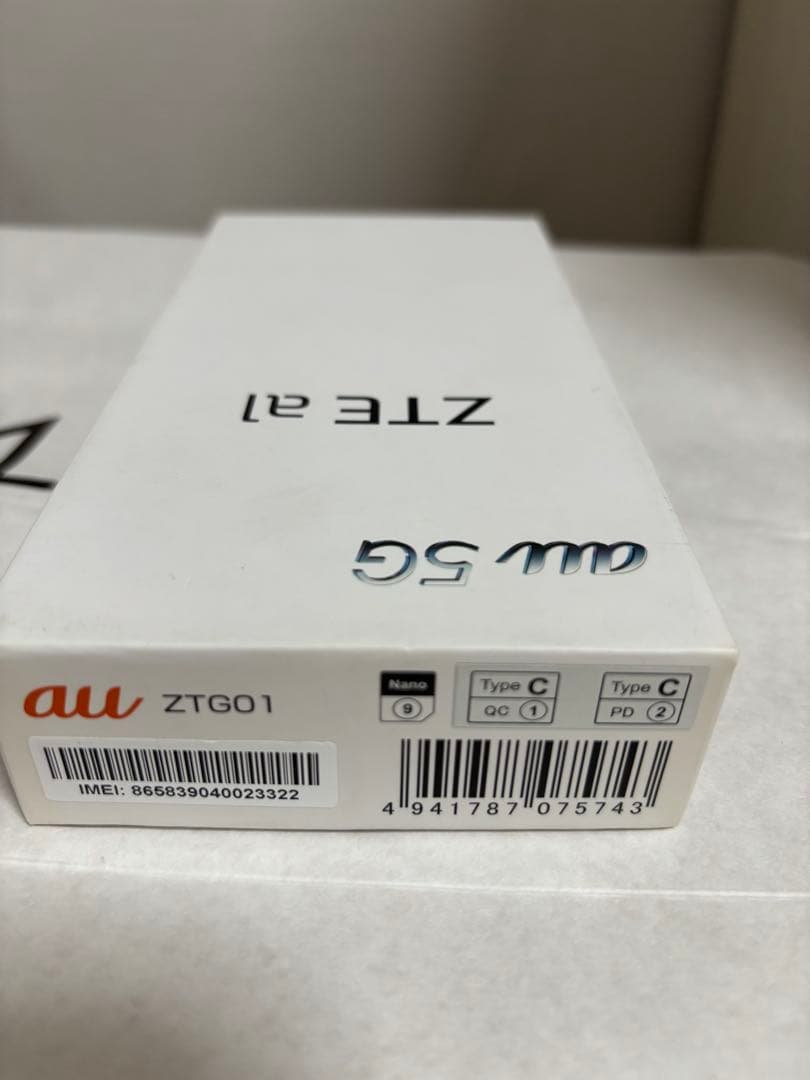 ZTE a1 ZTG01 ブラック 5G