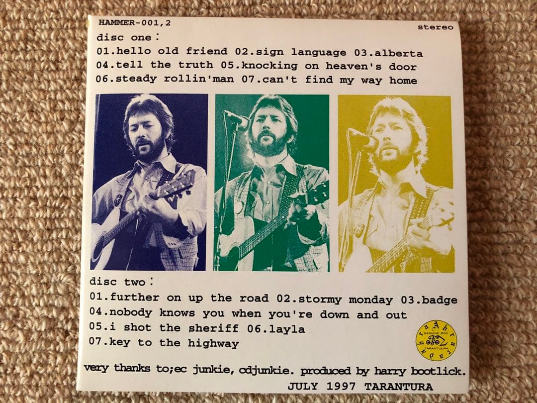 洋楽 ERIC CLAPTON LIVE IN GREAT SMORK