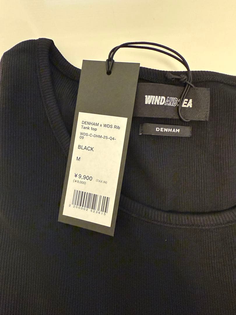 トップス DENHAM x WDS Rib Tank top BLACK