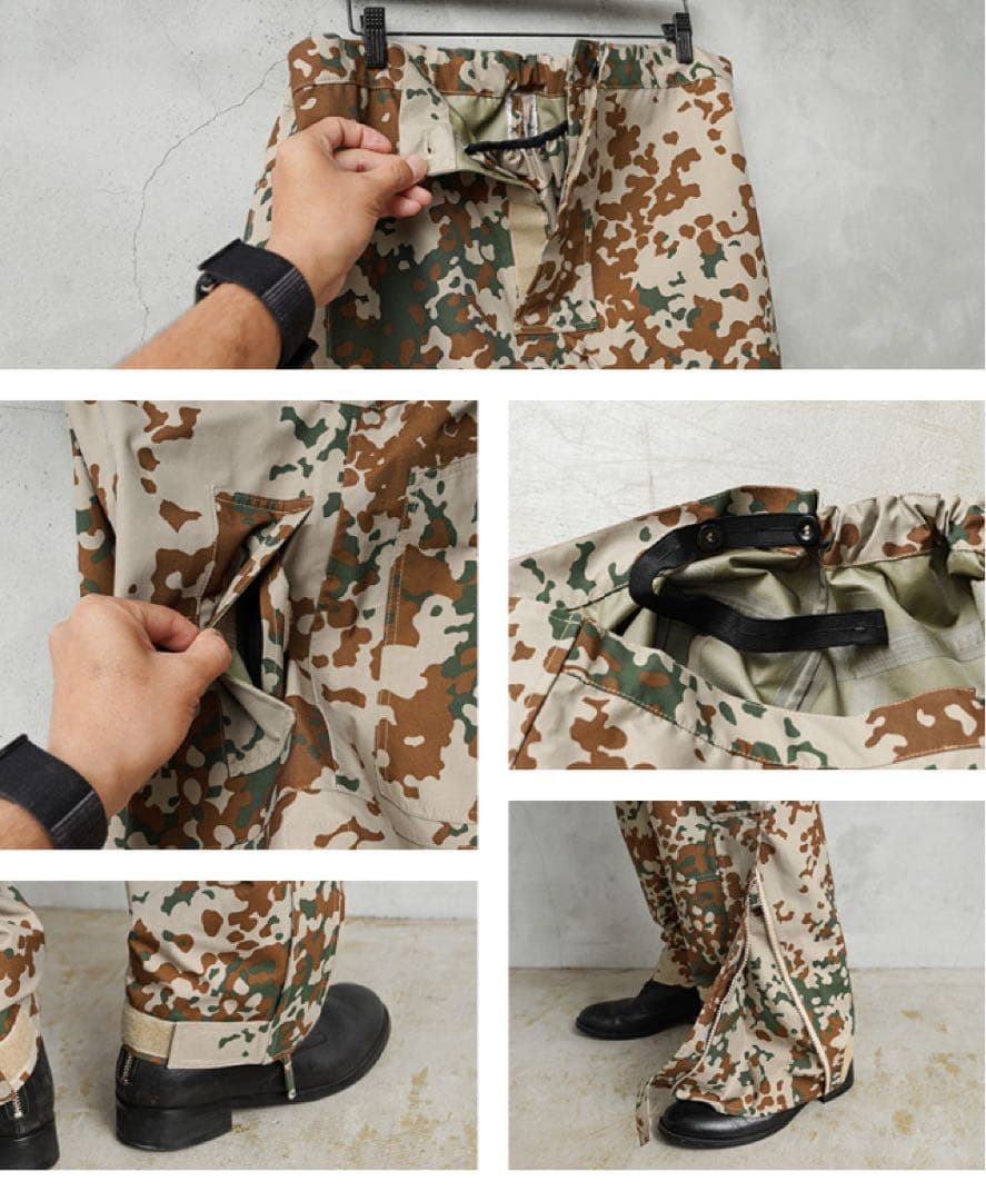実物 デンマーク軍 M-84 デザートカモ WATERPROOF オーバーパンツ