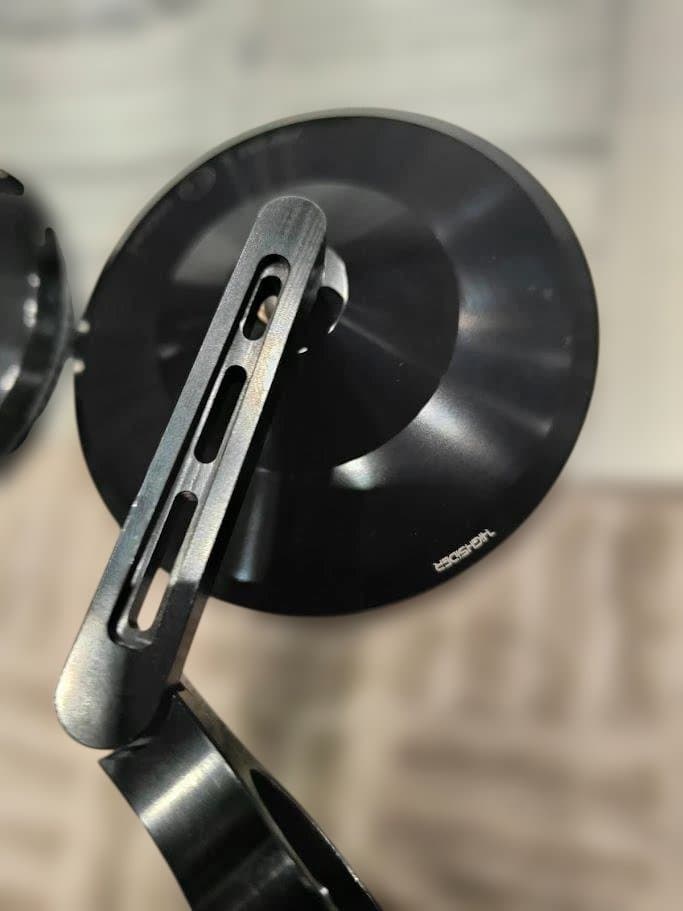 デイトナ　ハイサイダーバーエンドミラー 　アダプター付き