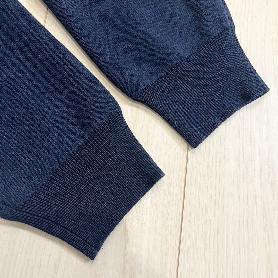 ラウンジドレス loungedress 金ボタンニットカーディガン ネイビー