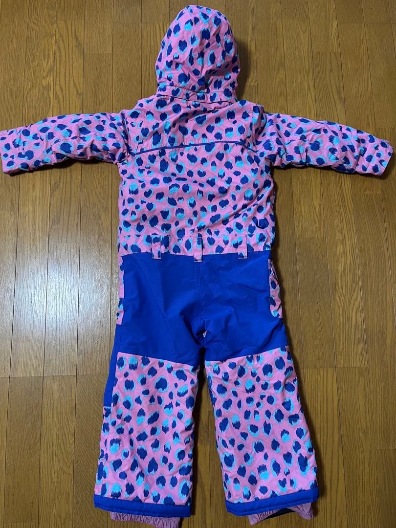 BURTON ヒョウ柄 スノー　スキーウェア 子ども用　ジャンプスーツ　110㎝