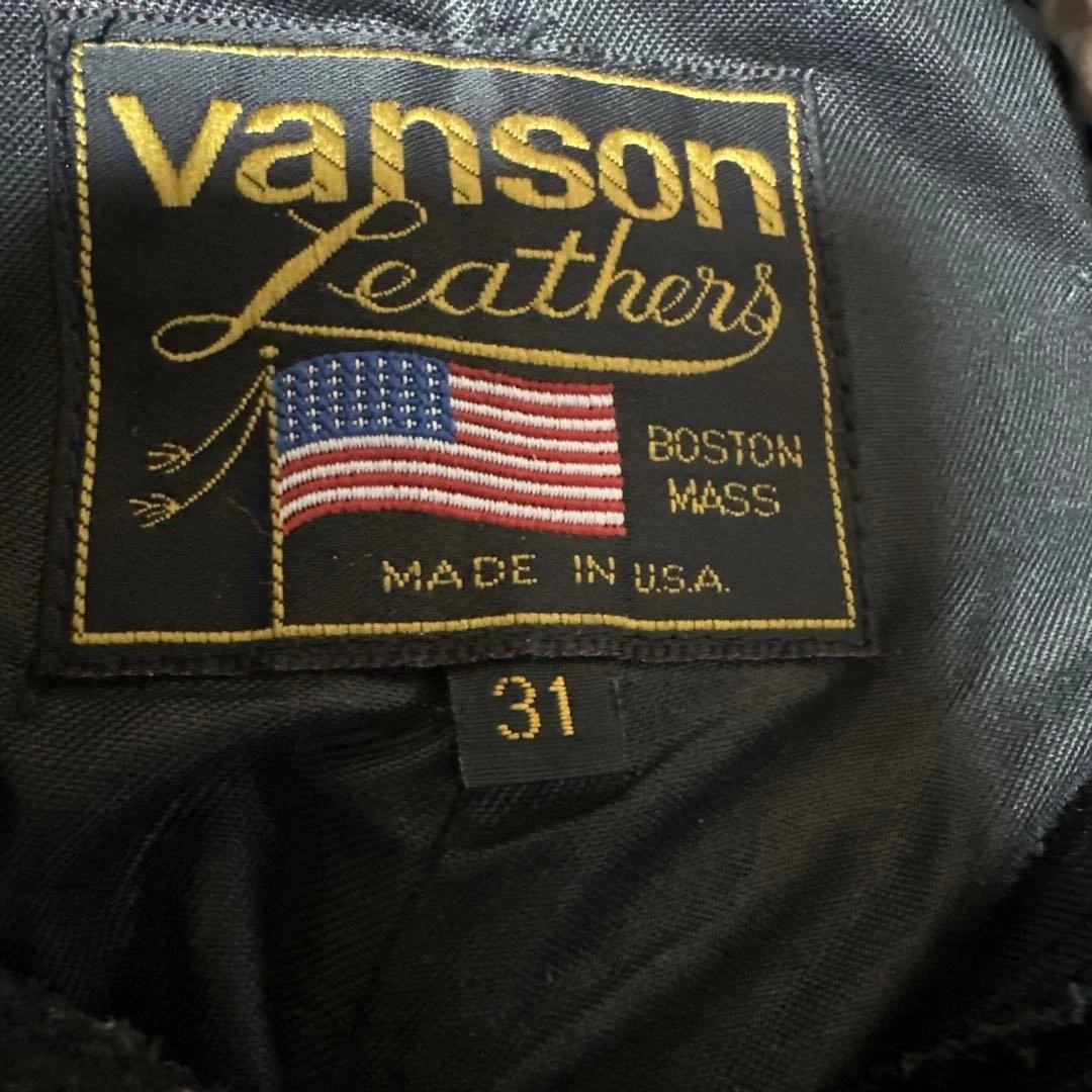 VANSON レザーパンツ USA製 31インチ ヴィンテージ