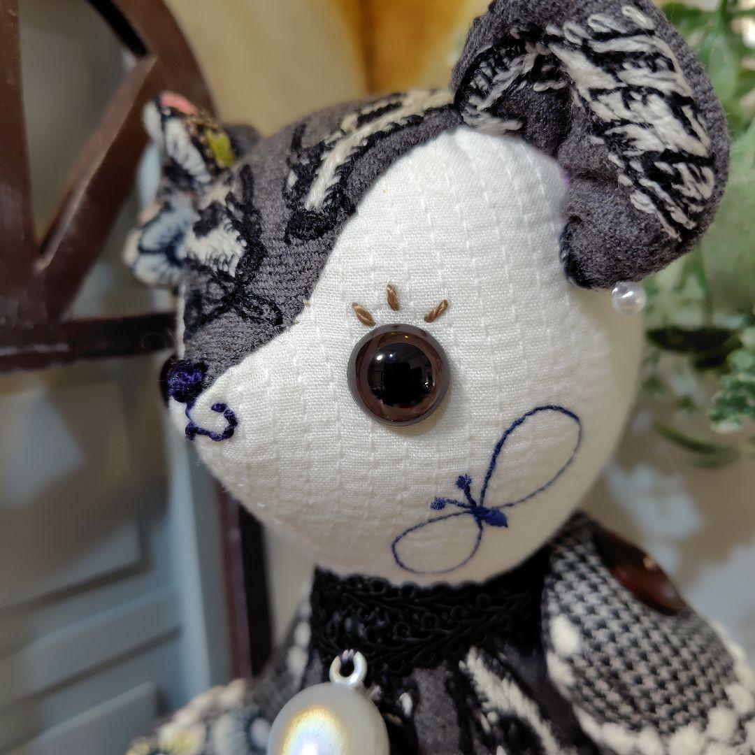 梅*様 【オークションです】ミナペルホネン＊ハンドメイド＊ぬいぐるみ＊テディベア