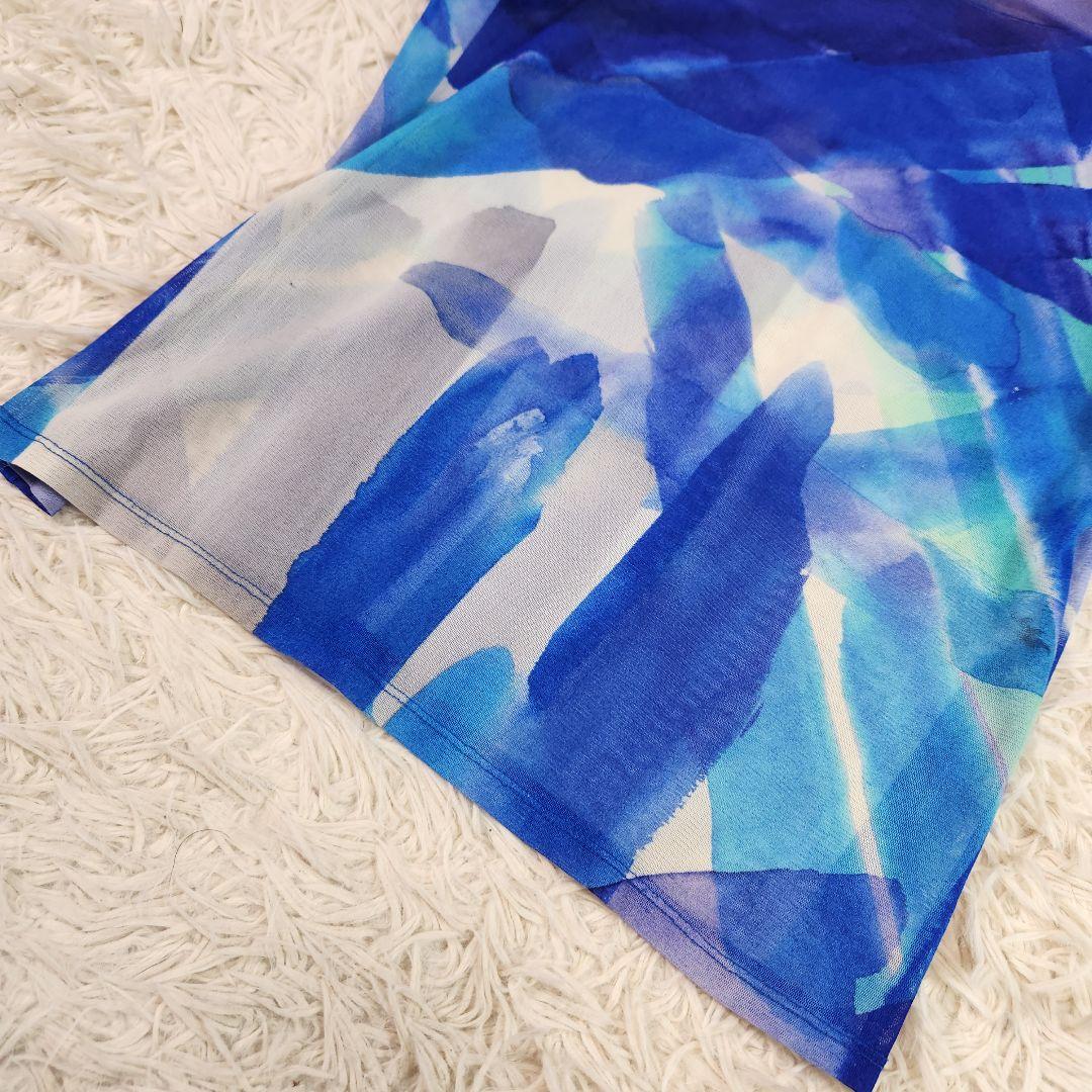 アートデザイン 極美品 プリーツプリーツ Tシャツ グラフィック 総柄