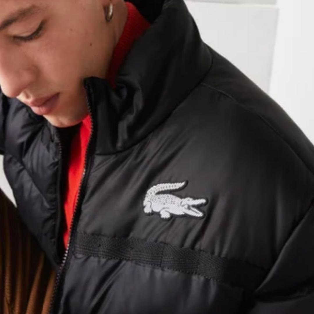 【US_Mサイズ】Lacoste ラコステ 黒 中綿ダウンコート ジャケット