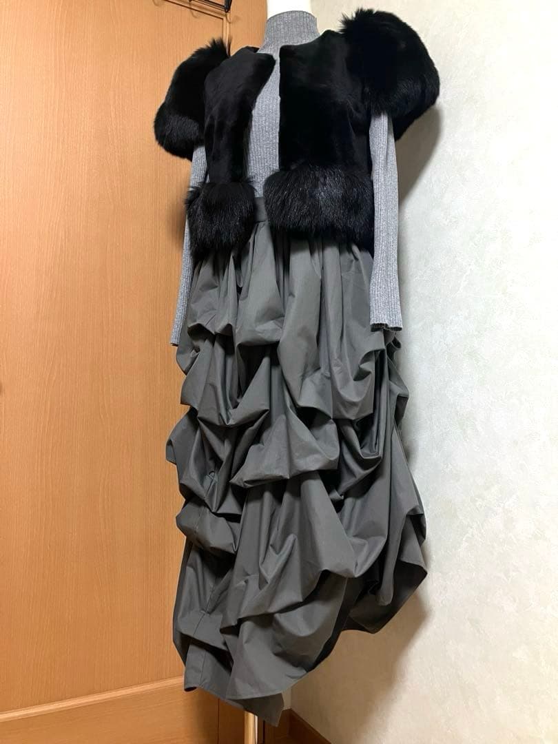 【美品✨️】Olu. ランダムピックスカート／グレー サイズ0