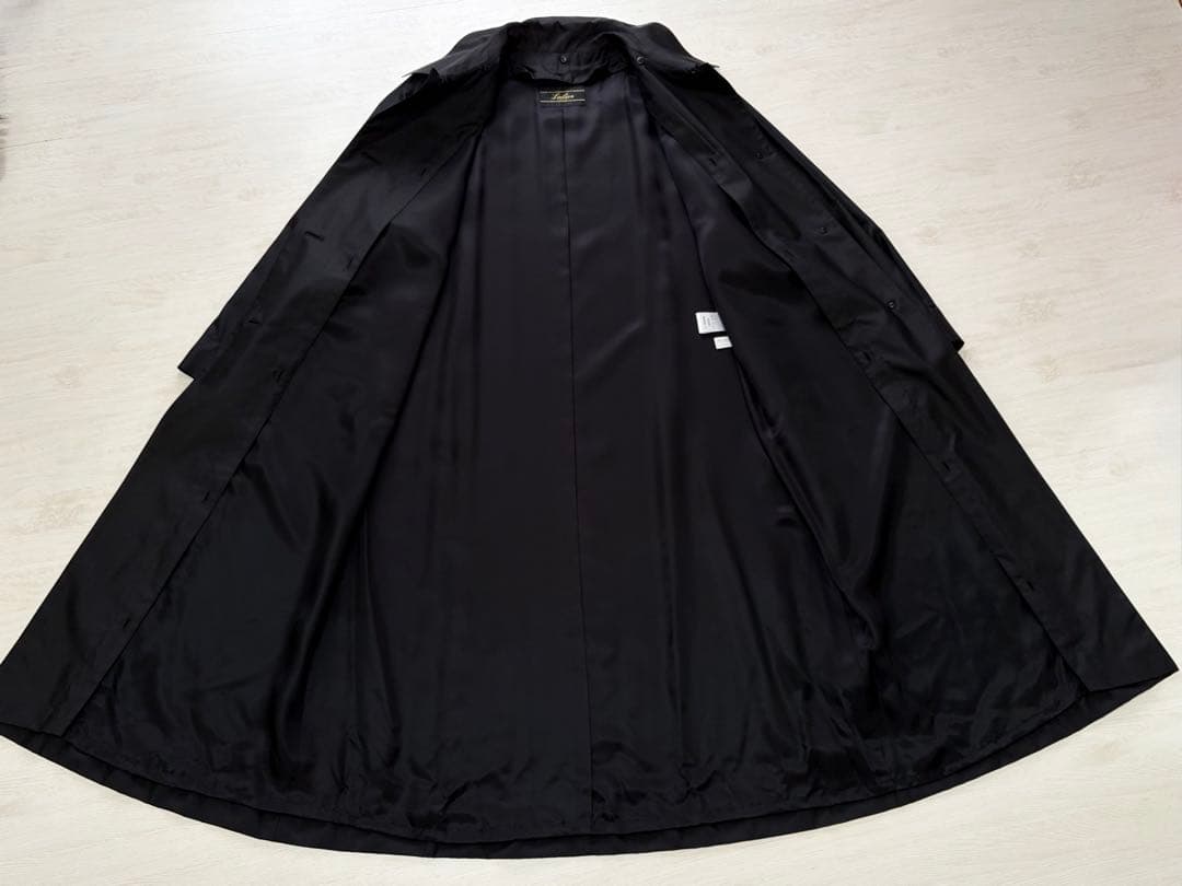 レリアン シルク100%黒コート リスファー ライナー付 サイズ9 冠婚葬祭