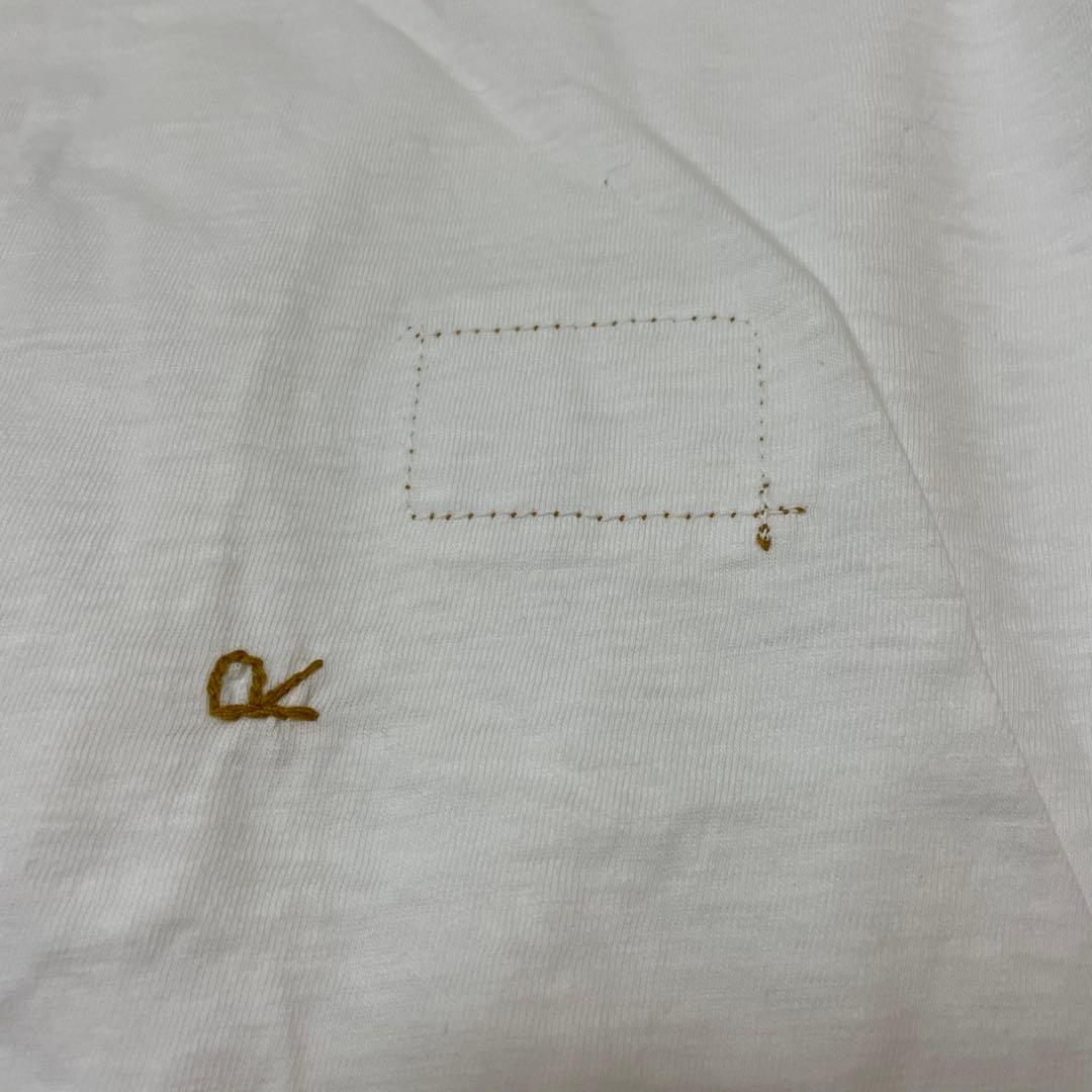 45R 度詰天竺のドルマンTシャツ ホワイト