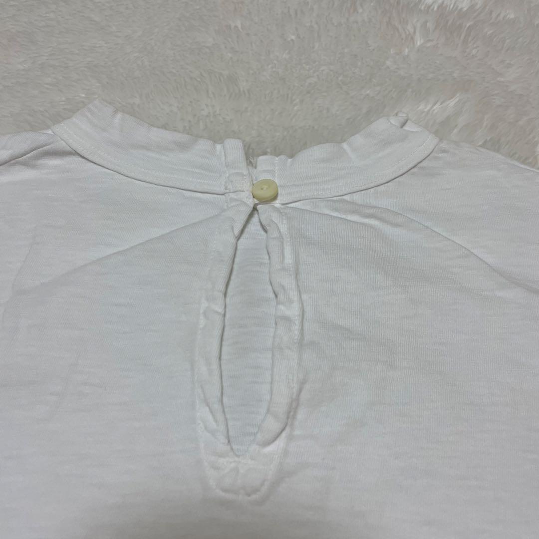 45R 度詰天竺のドルマンTシャツ ホワイト