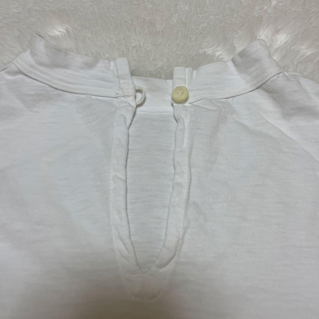 45R 度詰天竺のドルマンTシャツ ホワイト