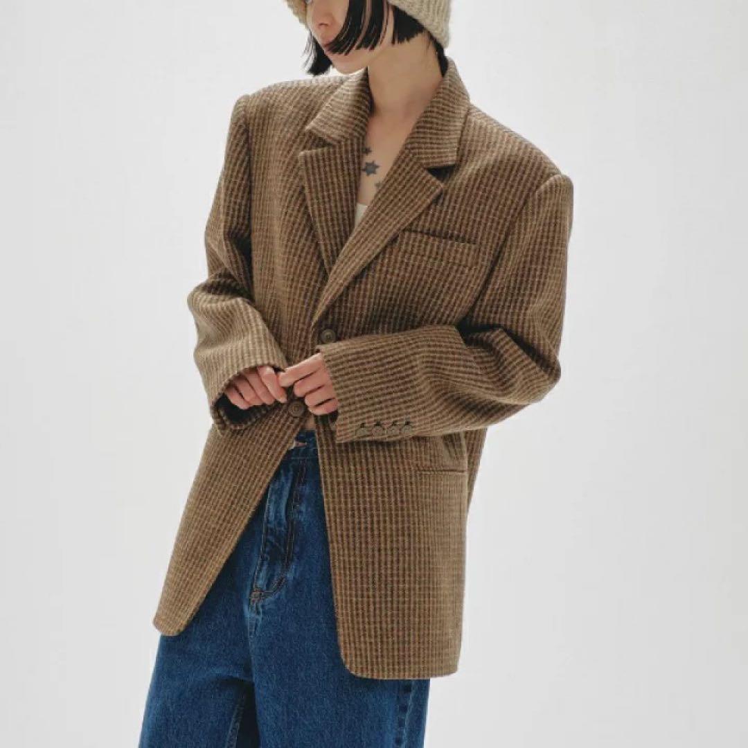 ジャケット・アウター TODAYFUL Wool100% CheckJacket 38size
