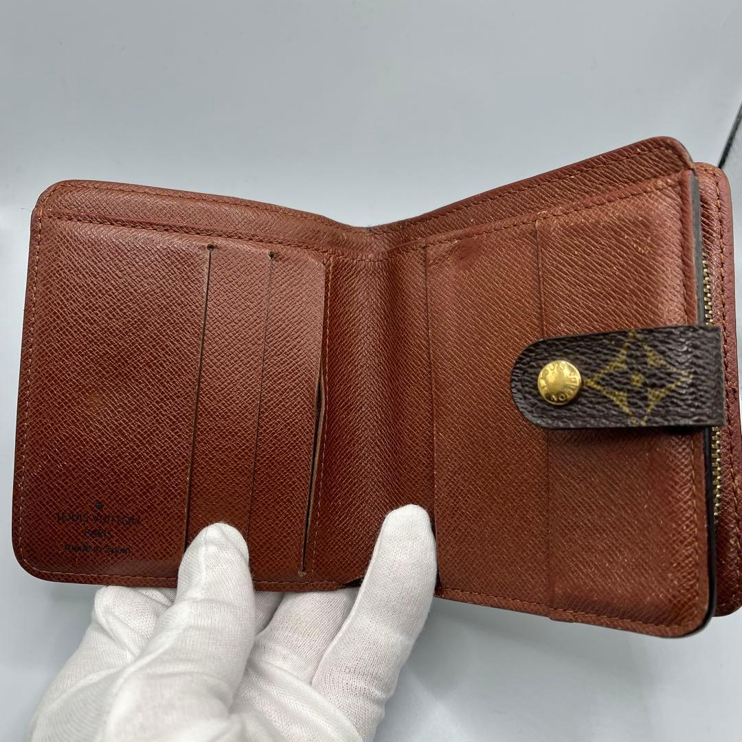 ルイヴィトン モノグラム コンパクトジップ ミニ 財布 折り財布 M61667