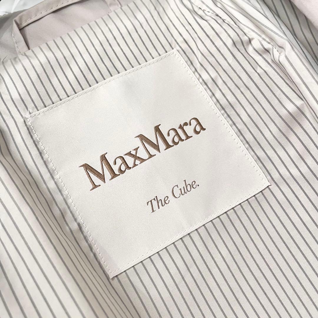 23SS 新品同様MaxMara 白タグ コットンツイル トレンチ 34 M