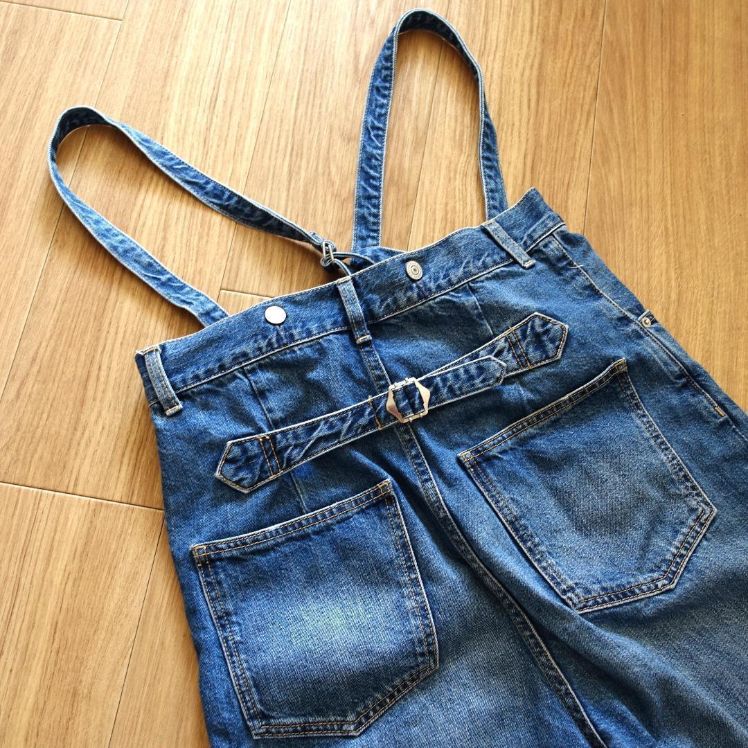 バンヤードストーム　サロペット ワイド パンツ デニム ジーンズ 0サイズ