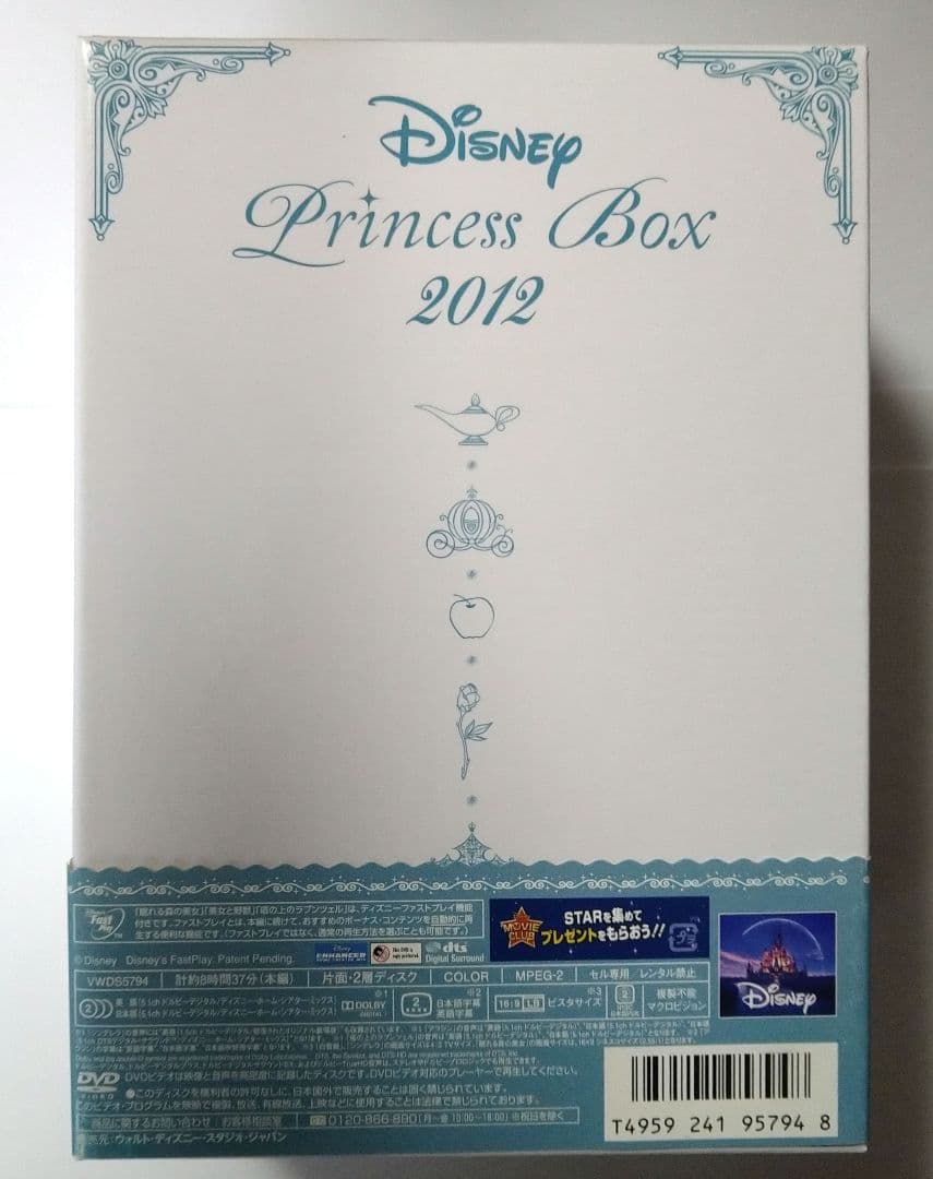 ディズニープリンセス DVD BOX 2012　リトル・マーメイド DVD