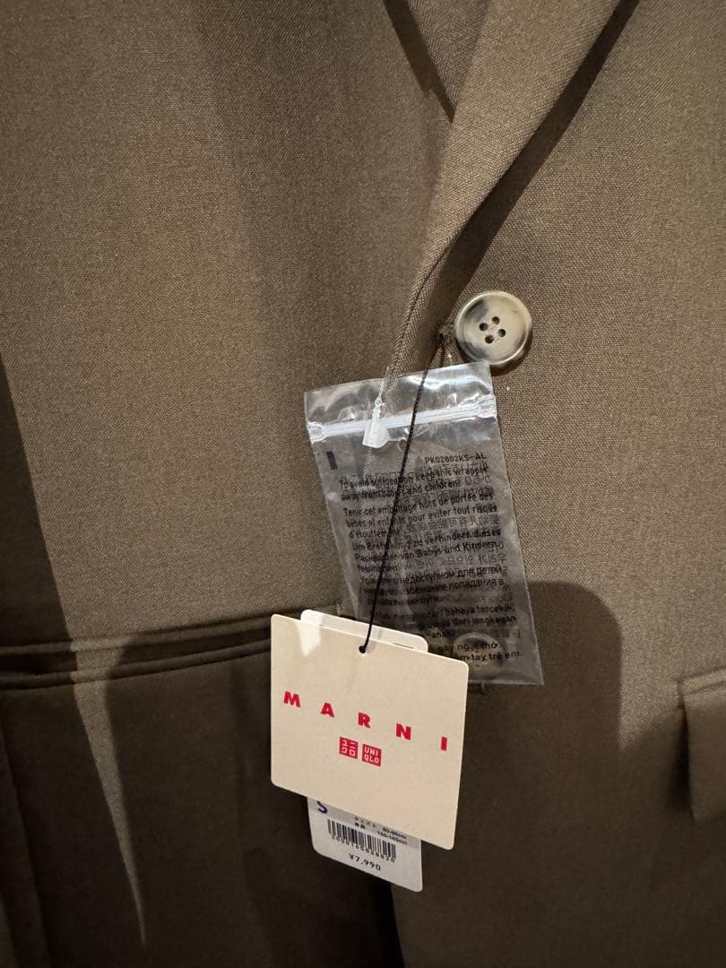 (新品)UNIQLO×MARNI オリーブジャケット・パンツサイズSパンツXS