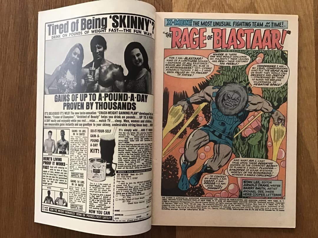 X-men #53 ブラスター❗️1969年出版　アメコミリーフ