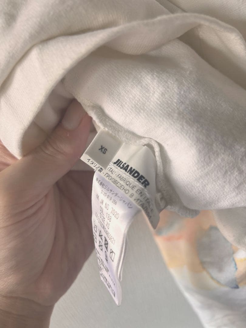【美品】ジルサンダー　JIL SANDER Tシャツ　半袖　白　オーバーサイズ